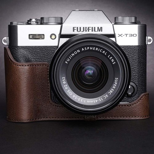 Handmade Leather Camera Half Cover Protection Case Base For Fujifilm X-T30 ii - Picture 16 of 19