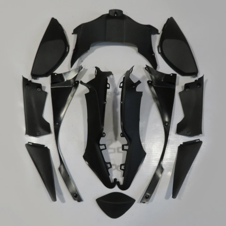 Kit de carenado para Honda 2008-2011 CBR 1000RR negro brillante inyección ABS carrocería Foto 2 de 4