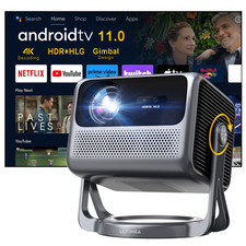 ULTIMEA 4K Projector Android TV 11.0 with 90&deg; Gimbal Projector 600 ANSI Lumens