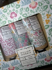 William Morris At Home Vegan Hand Cream Set Of 3 Bergamot & Vetiver New Gift