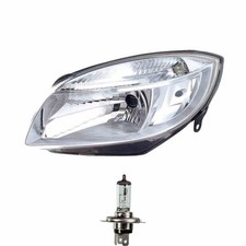 Scheinwerfer rechts H4 glasklar für Skoda Roomster Fabia II Combi inkl. Lampen