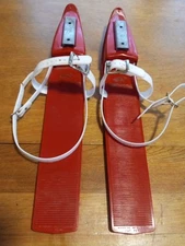 Vintage 1950's Zipees Slider Ice Snow Skates/Skis Children 15"X 2