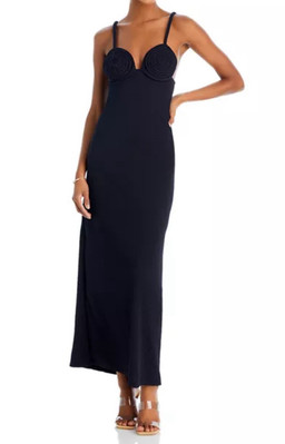 Bahia Maria Women s Cocos Maxi Dress, Black, Size Large, MSRP $396