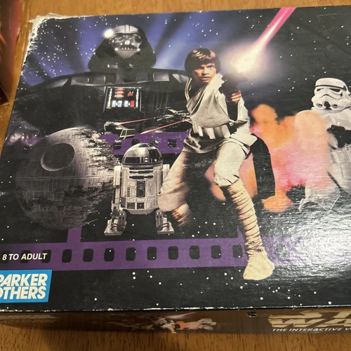 Vintage COMPLETE 1996 Star Wars The Interactive VHS Video Board Game Parker Bros