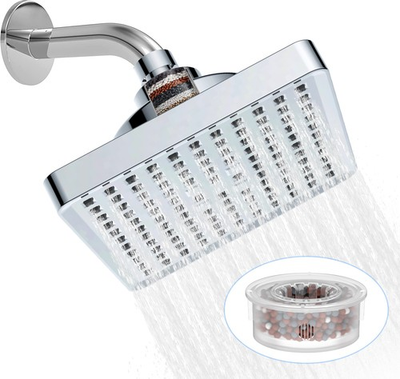#ad #ad High Pressure Filtered Shower Head Square Showerhead Filter for Remove Chlorine $24.69