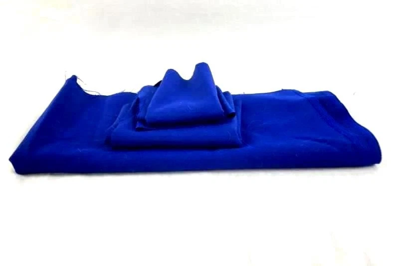 Lot of 4 Navy Blue Garbardine Fabric Remnants for Sewing Crafts 19"-65" - Image 2 of 4