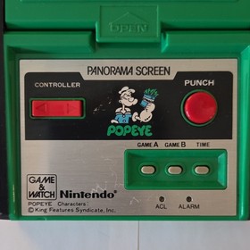 1983 Nintendo Game & Watch Popeye Panorama Screen &ndash; Untested / For Parts Vintage