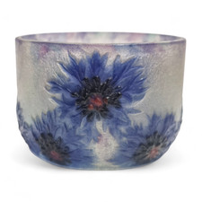 Gabriel Argy-Rousseau, a Cornflowers small glass bowl