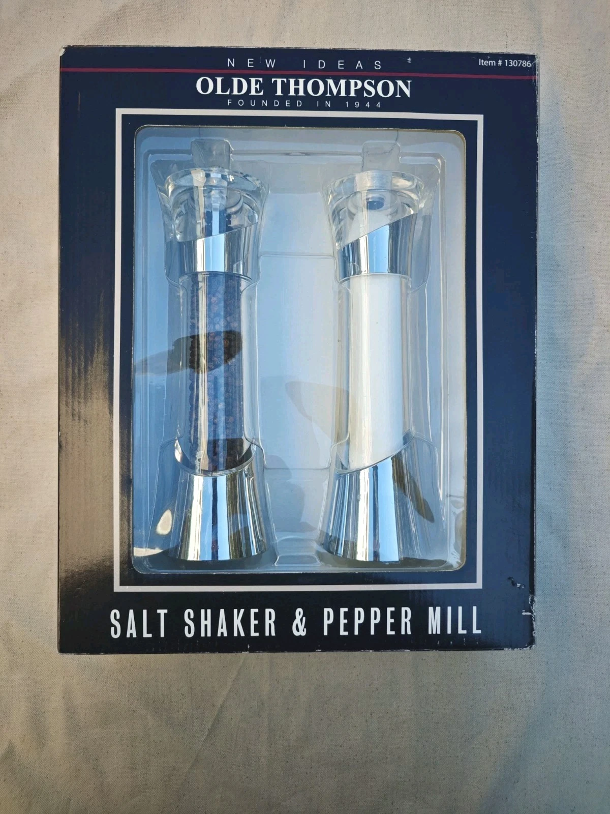 Huge Size! Olde Thompson Salt and Pepper Grinder New In A Box