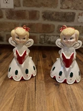 2 Holt Howard Vintage Christmas Choir Angel Candle Holders **READ**