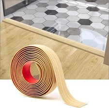 Art3D Self Adhesive Vinyl Floor Transition Strip Laminate Floor Strip Floor Flat
