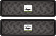 2 Pack Rubber Extra Large Shoe Tray for Entryway,Long Boot Tray,Slim Boot Mat fo