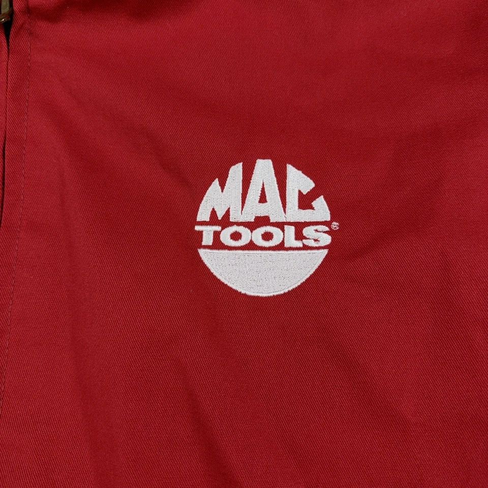Chaqueta de bombardero de colección Mac Tools para hombre XL bordada ropa de trabajo mecánica profesional lona Foto 2 de 4