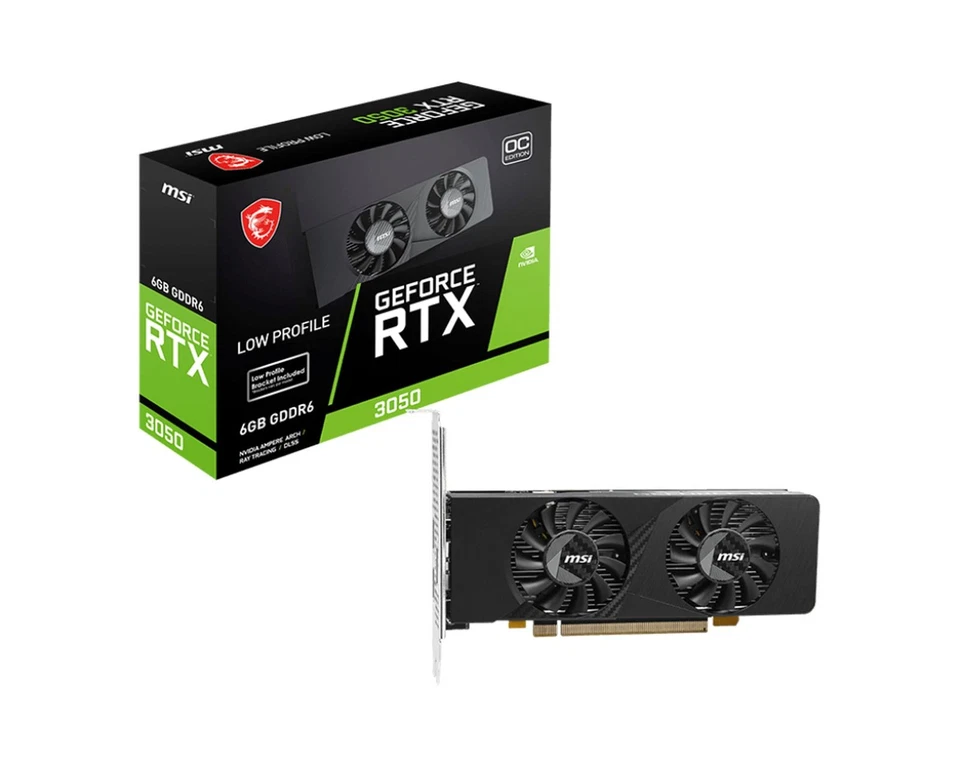 MSI GEFORCE RTX 3050 LP E 6G OC carte graphique NVIDIA 6 Go GDDR6