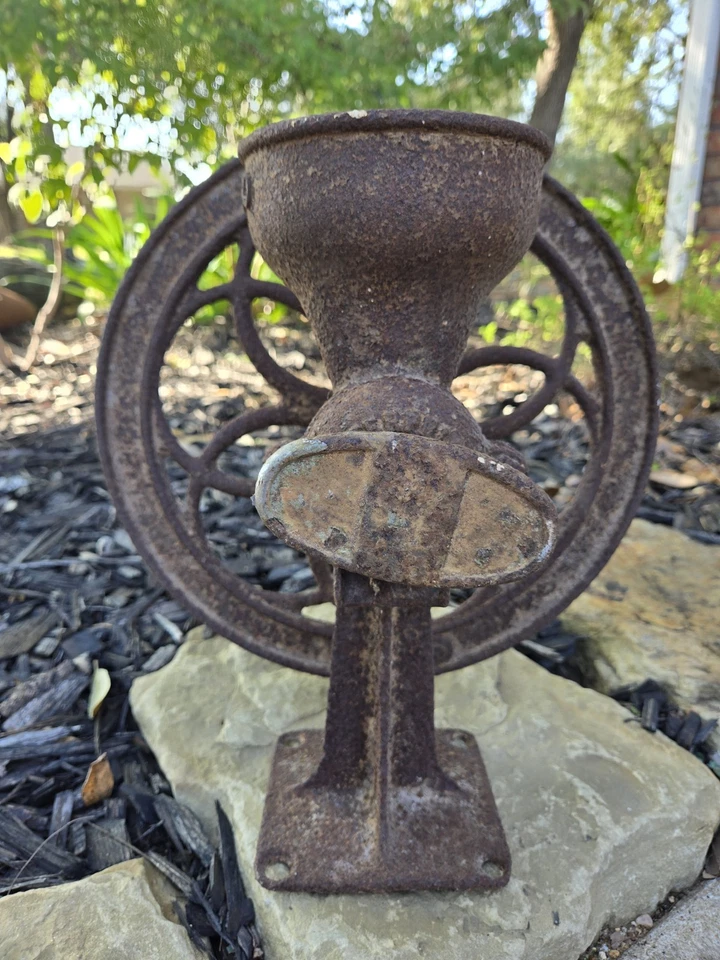 Molinillo de café de colección BARN FIND molinillo de granos antiguo hierro fundido Enterprise #50 gris Foto 3 de 4