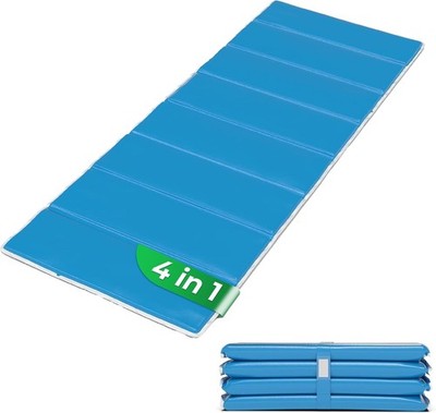StarK Strandmatte 4in1 faltbar 190x60 cm Wasserhängematte Pool Gartenliege SkyBl