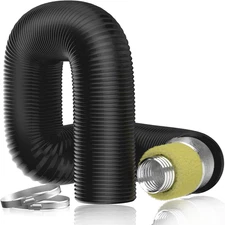 Insulated Flexible Duct 4" 4FT Noise Reducer Four Layer Vent Hose Heating Air