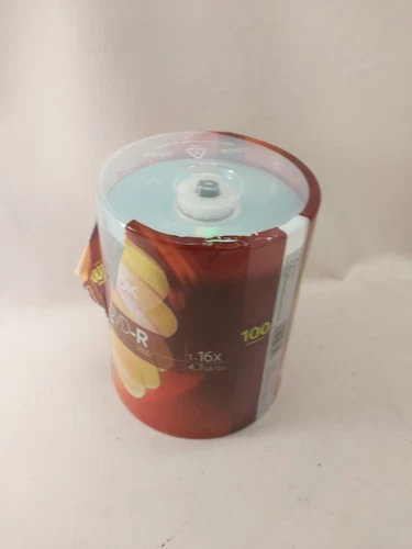 TDK DVD-R 1-16x speed 4.7 GB Recordable Discs Disks 100 Pack Spindle NEW See Pic - Picture 3 of 6
