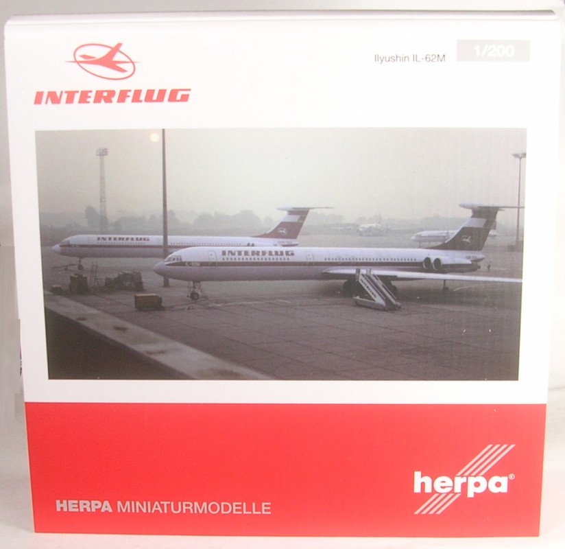 Ilyushin IL-62M Interflug (Reg. DDR-SEO) 1:200 Herpa