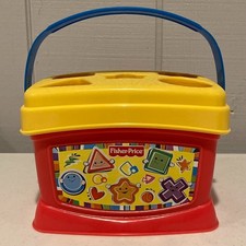 FISHER PRICE Shape Sorter BABY'S FIRST BLOCKS Toddler Toy 2006 Mattel K7167