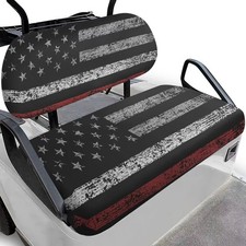 Brosoneto American Flag Print Golf Cart Seat Cover, Comfortable Golf Cart Seat