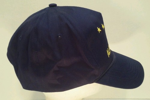 Sombrero Alaska Azul Bordado Estrellas Doradas Snapback Ketchikan Dockside Exclusivo - Imagen 4 de 7