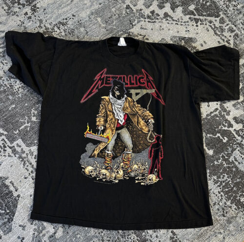 Vintage 90s Metallica T Shirt Pushead Unforgiven … - image 1