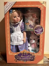 Vintage Alice In Wonderland Once Upon A Time Storybook Doll White Rabbit Plush