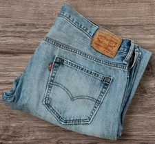 Levis 569 Jeans Mens 36x34 (Fits 38X34) Blue Denim Loose Straight Y2K Wide Baggy