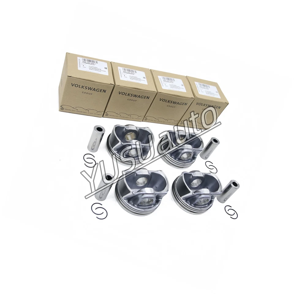 Kit de pistón y anillo y varilla de conexión 2.0T apto para VW Golf AUDI S1 S3 CDL CDMA Foto 2 de 4