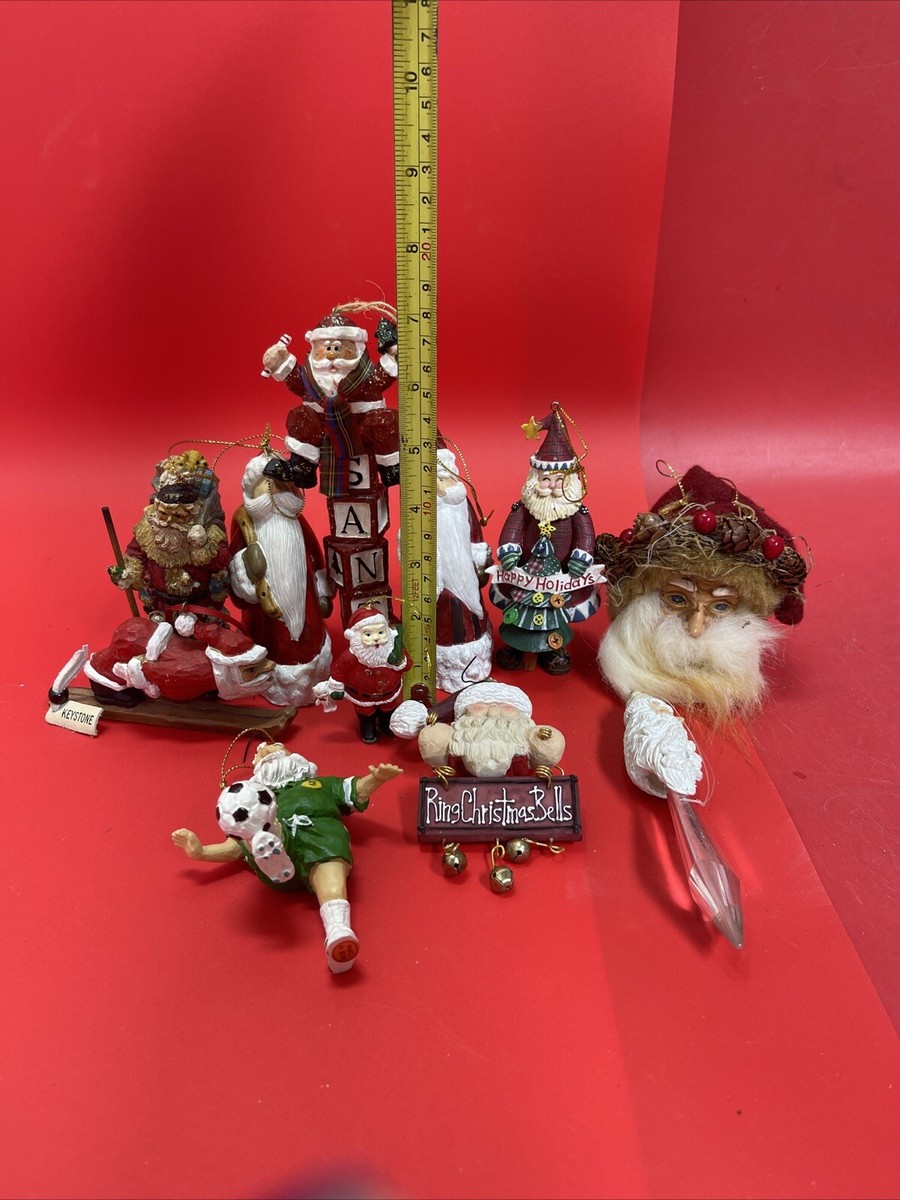 アンティークサンタクロース Vintage Santa Ornaments Resin Set Of 11 | eBay