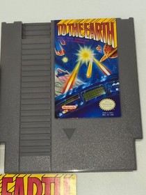 CARTUCHO DE JUEGO NINTENDO NES TO THE EARTH 1989 VINTAGE CON FUNDA Y FOLLETO JAP&Oacute;N