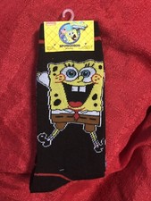 2 Pair Of Spongebob Socks Size 6-12 Fun Socks