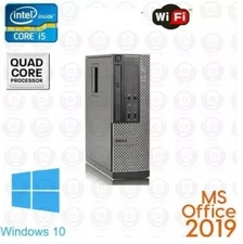 WINDOWS 10 Dell Core i5 HDMI SSD USB-C Desktop Computer PC WiFi Office 19