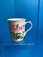Set Of 3 Mugs by Primula San Francisco Pink and Blue Flowers made in Japan