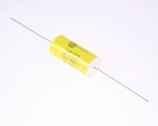 5x 1uF 600V DC Axial Film Metallized Polypropylene Capacitor 600 Volts GE