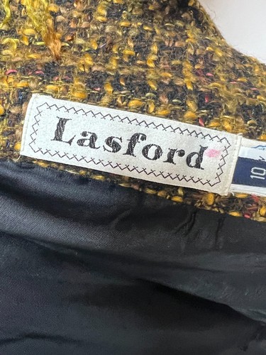 Blazer donna oversize Lasford vintage abbigliamento eccentrico nonno tg 10 giallo/nero - Foto 6 di 8
