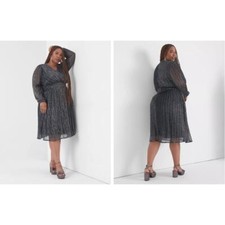 Lane Bryant Long-Sleeve Crinkle Knit Dress Size 14/16