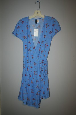 periwinkle wrap dress