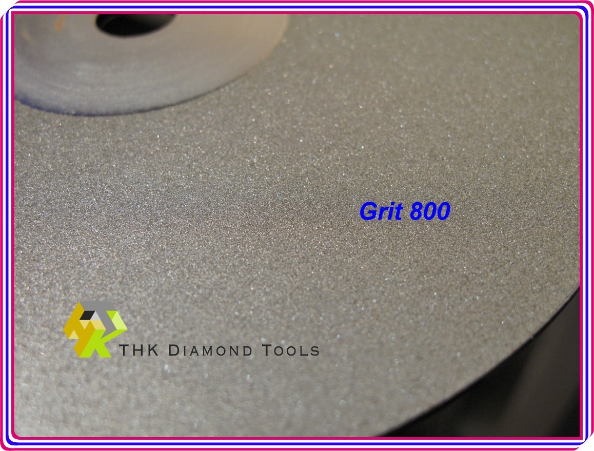 150 Mm Diamant-Läppscheibe, SPLITT 60, Vollflächig Belegt – Von THK, 1,2 Mm Dick, Ohne Loch