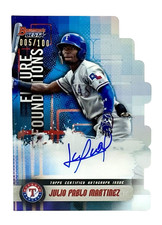 2019 Bowman's Best Future Foundations Julio Pablo Martinez RC Auto 5/100 Rangers