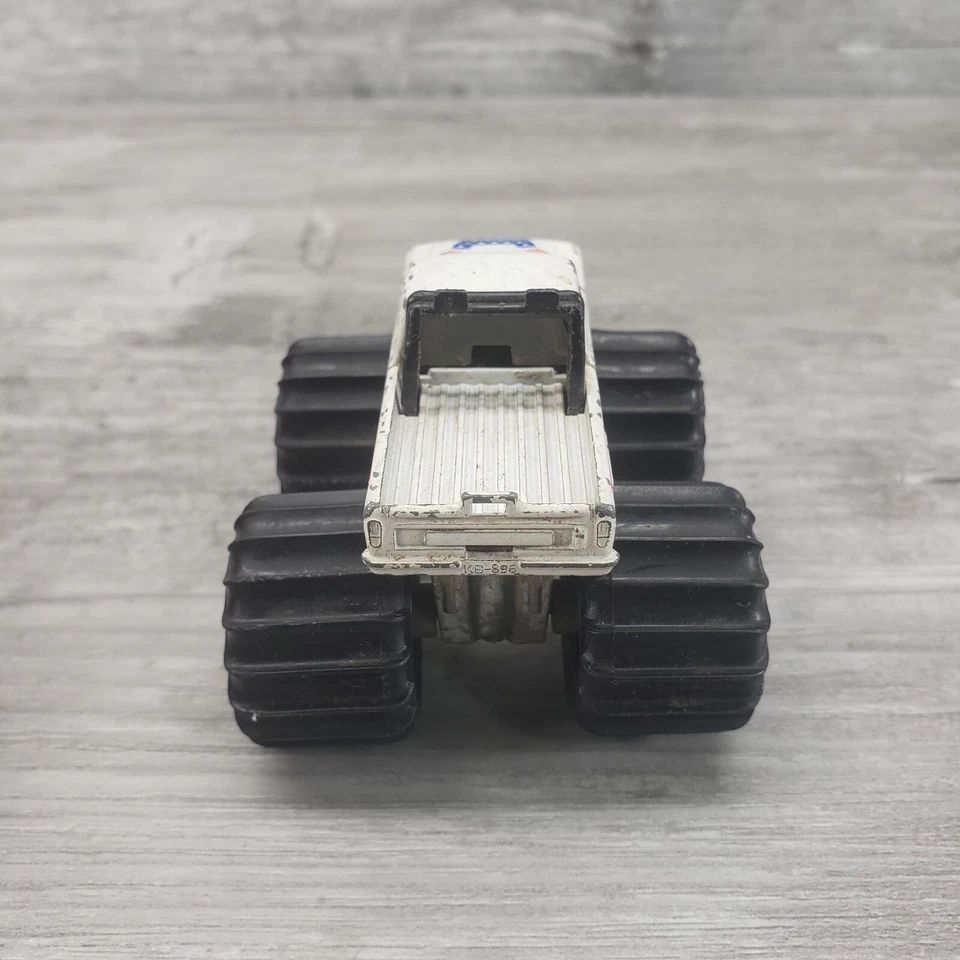 Camioneta Monster Truck Matchbox Ford F-100 vintage 1985 diecast EE. UU.-1 blanca Foto 4 de 4