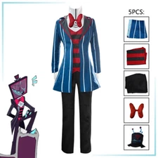 Hazbin Hotel Vox Cosplay Costume Halloween Outfit Full Set