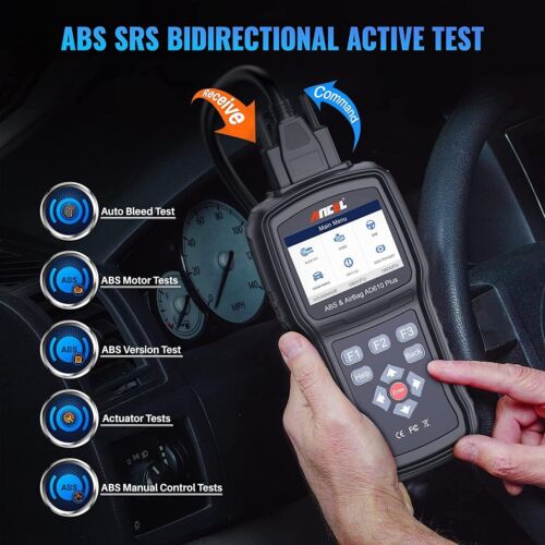 ANCEL AD610 Plus Bidirectional OBD2 Scanner ABS SRS Engine System OIL EPB Reset - Imagen 4 de 12