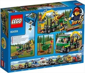 LEGO 60059 5-12 Lego City Logging Truck With 2 Minifigures Sealed ABS