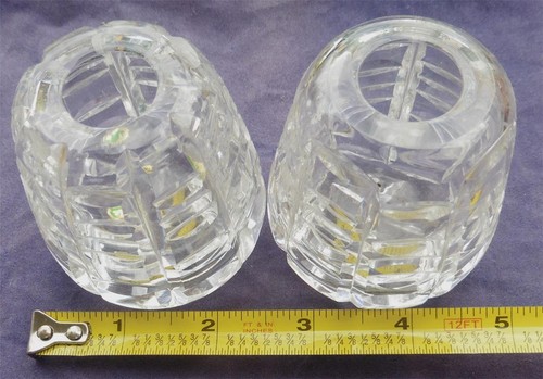 2 Mini Pequeño Waterford Cristal "Tralee" Escalera Patrón/Corte Horizontal 4.5" - Imagen 4 de 8