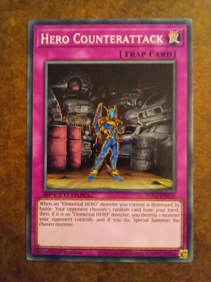 yugioh hero trap cards Hero Counterattack SGX2-ENA20 Yugioh Trap Card