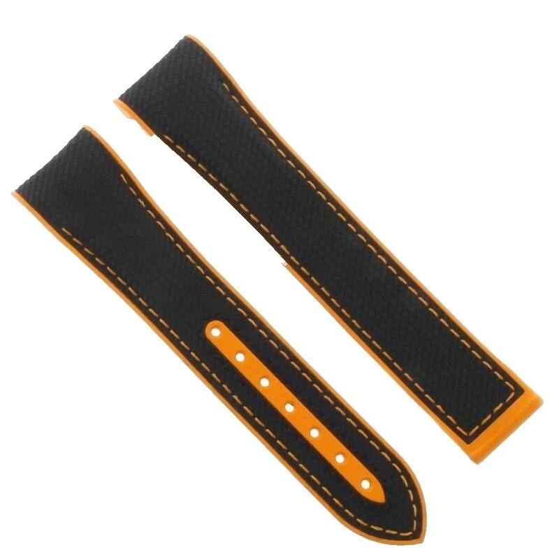 Reloj Pulsera de Goma Negra OMEGA Bandas