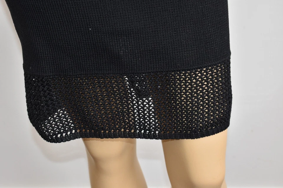 Falda KIM & KELLY DESIGNER NEGRA 100 % Algodón Hasta la Rodilla Talla Mediana En Oferta Foto 3 de 4