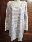 VICTORIA'S SECRET SLEEPWEAR SIZE LARGE COLOR GRAY LONG SLEEVES — photo 1